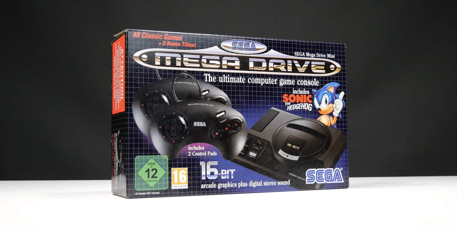 Sega MegaDrive Mini (1 controller)16BIT game console mini size 40  masterpieces#1