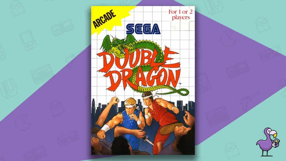 Double Dragon game case cover art Master System