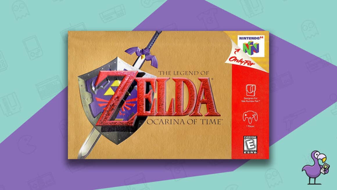 best selling Nintendo 64 games - The Legend of Zelda Ocarina of Time game case cover art