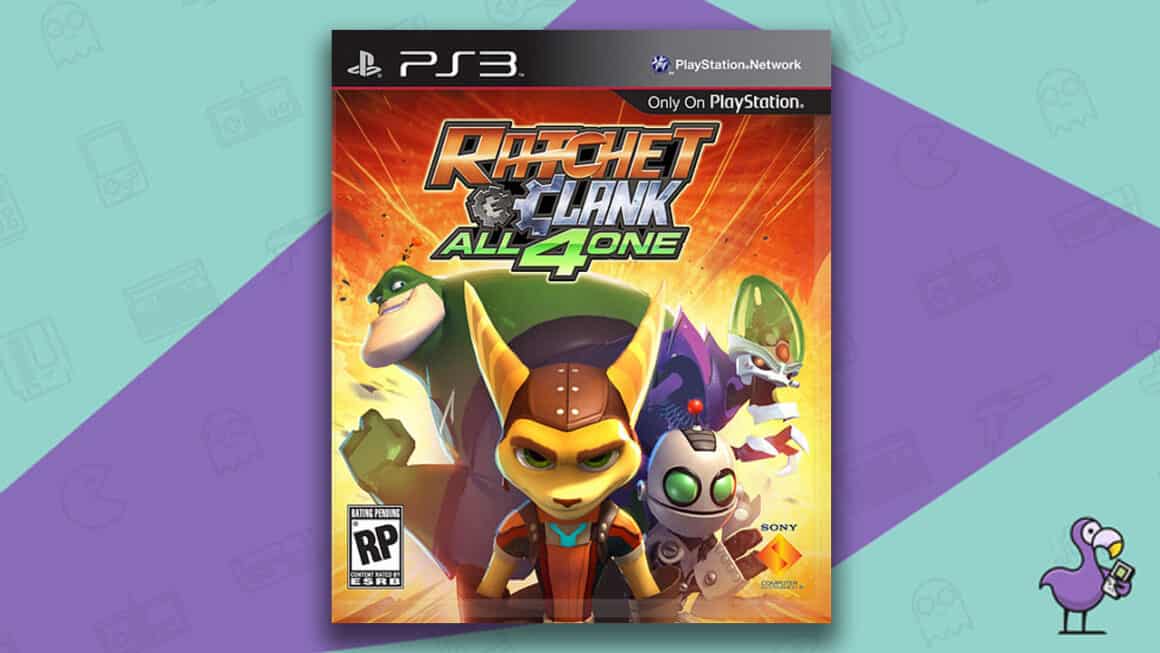 Ratchet & Clank: All 4 One game case covert art