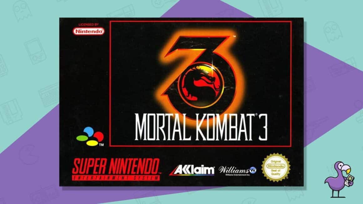 all mortal kombat games in order - Mortal Kombat 3 game case cover art SNES