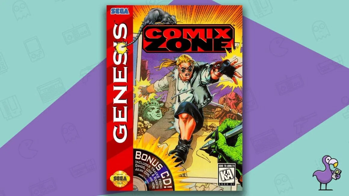 comix zone game case cover art genesis