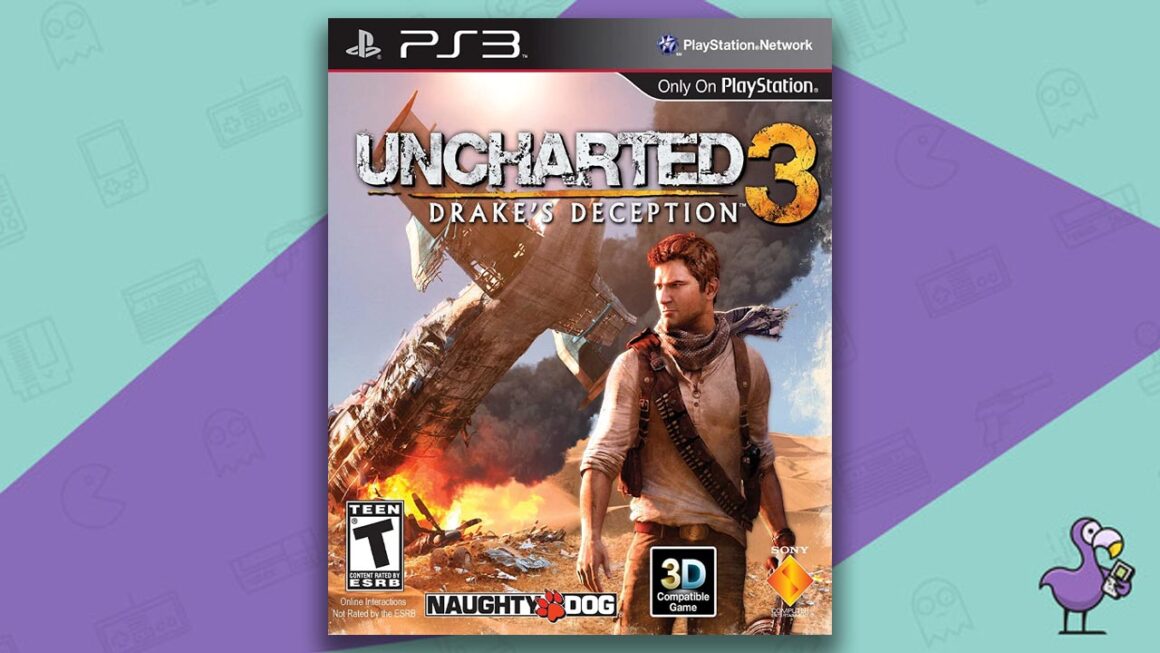 Best Selling PS3 Games - Uncharted 3 Drake's deception game case cover art