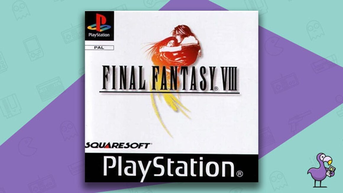 best selling ps1 games - Final Fantsasy VIII game case cover art 