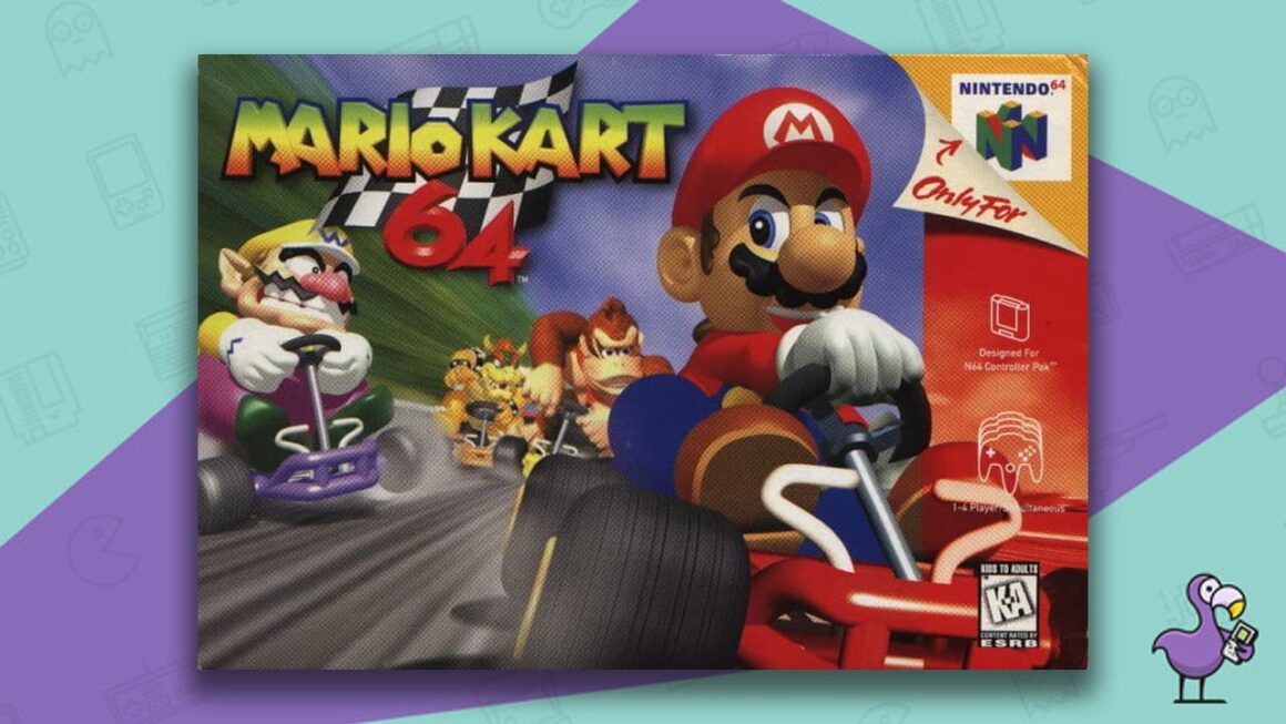best selling Nintendo 64 games - Mario Kart Game Case Cover art