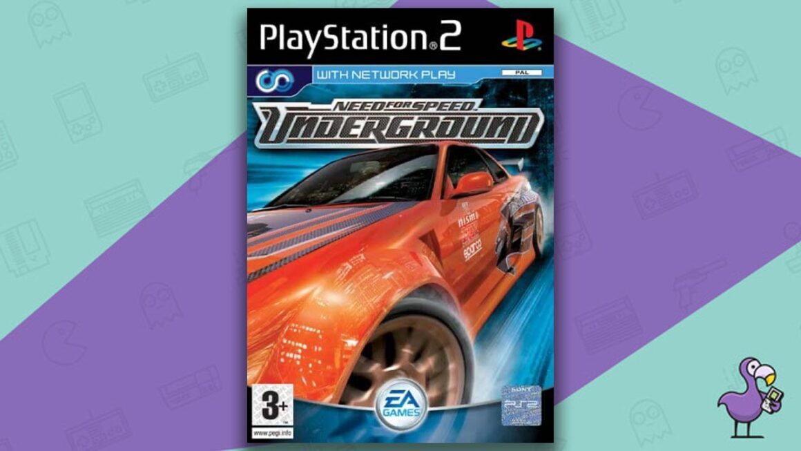 Need for Speed Underground PS2 game case cover art