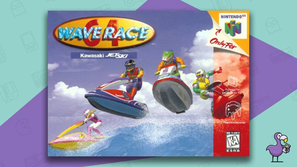 Wave Race 64 game box for the N64