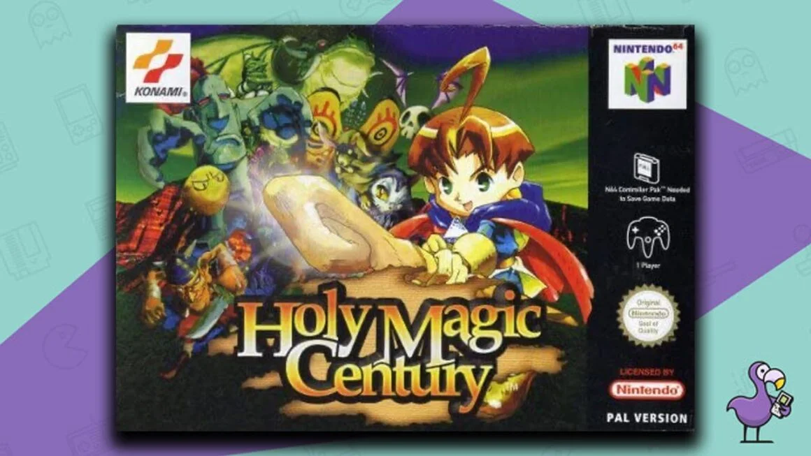 Holy Magic Century game case n64