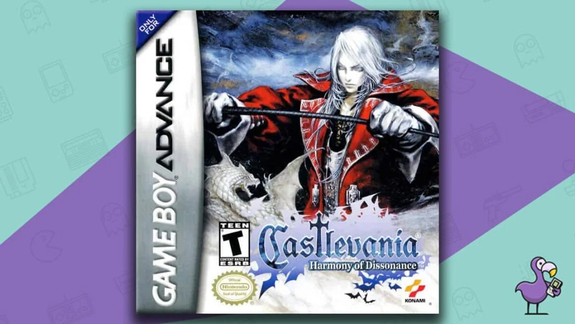 Castlevania harmony of dissonance game case cover art GBA