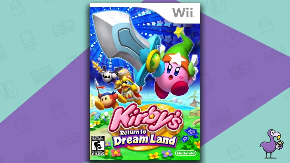 Kirby's Return To Dreamland game art for the Nintendo Wii