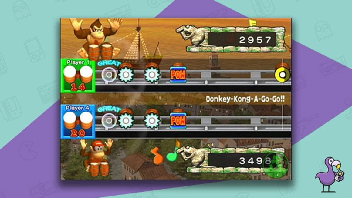 Donkey Konga multiplayer gameplay