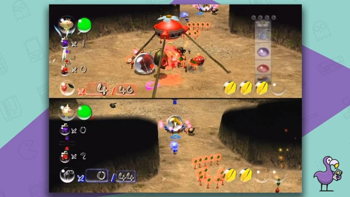 Pikmin 2 Gameplay - Multiplayer action