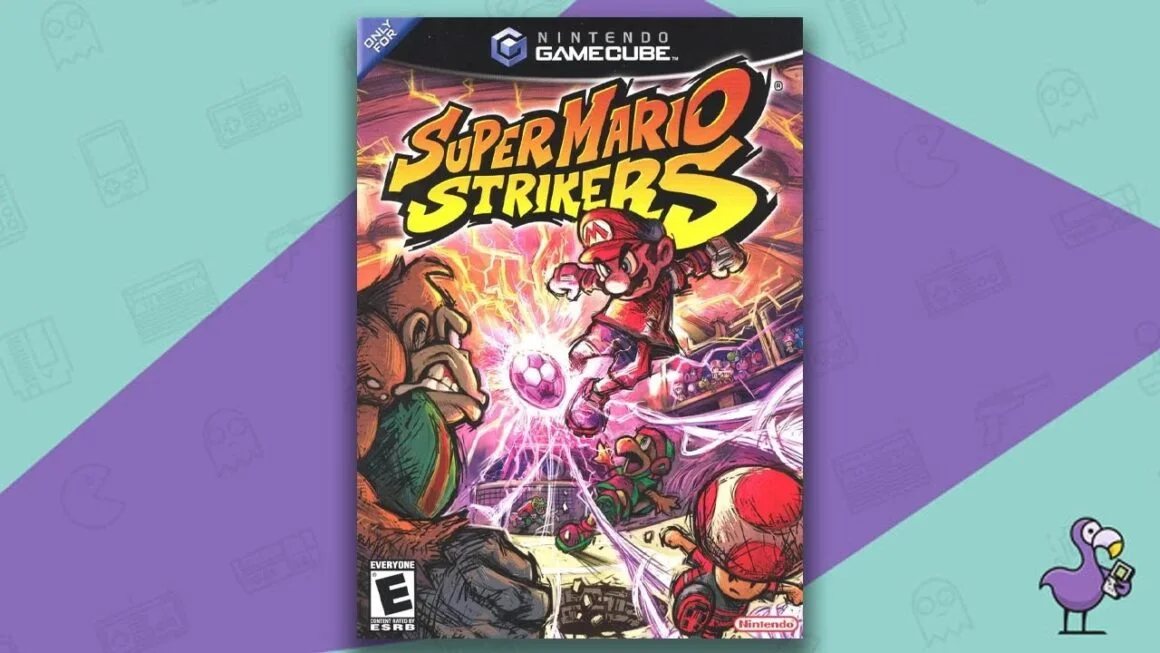 Super Mario Strikers game case cover art