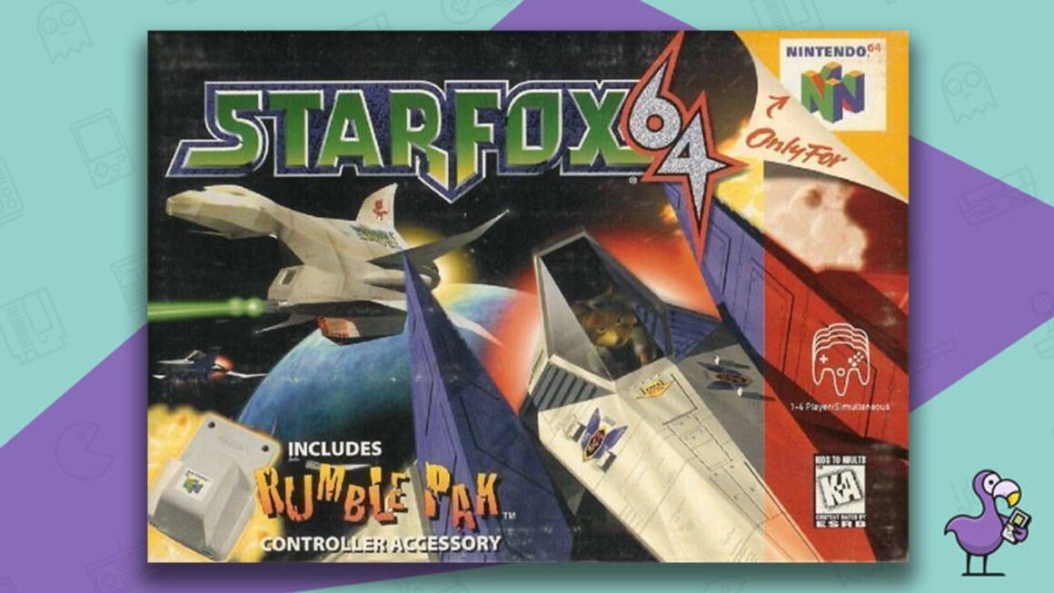 best selling Nintendo 64 games - Star Fox 64 game case cover art