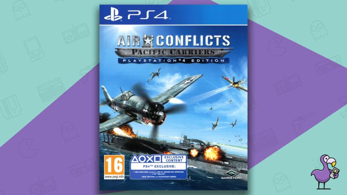 Air Conflicts Pacific Carriers playstation 4 edition game case cover art