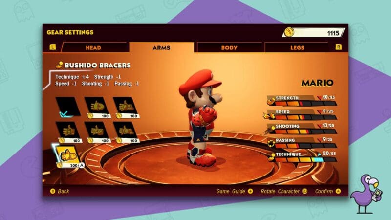 How To Unlock The Bushido Gear In Mario Strikers Battle League