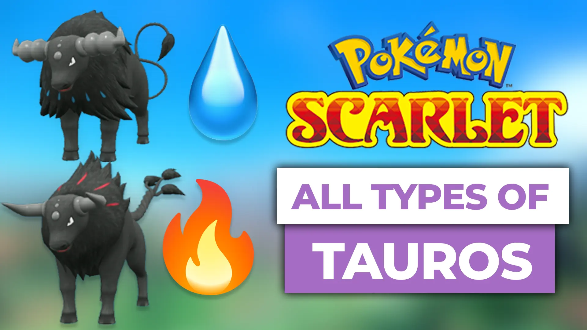 Pokémon Scarlet e Violet - Lista das Formas Paldean, incluindo