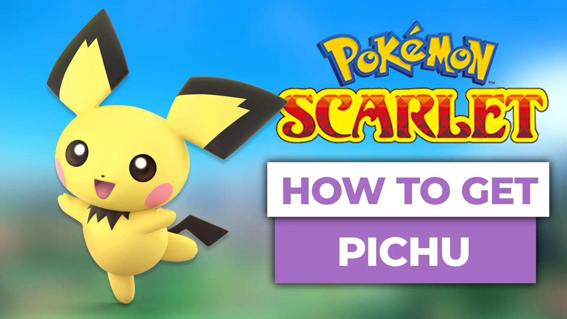Pichu, the pre-evolution of pikachu