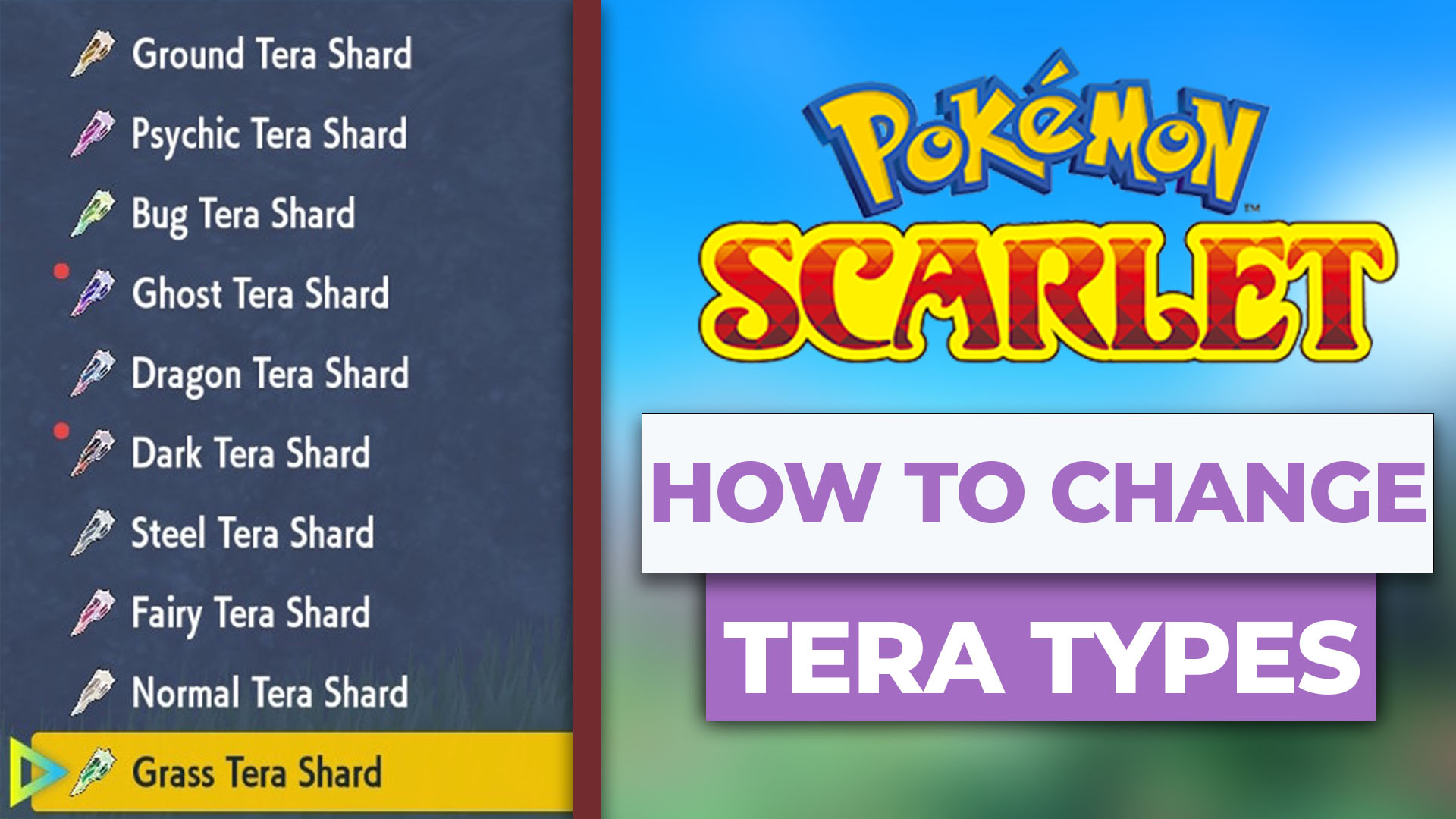 How To Change Tera Types In Pokemon Scarlet Violet