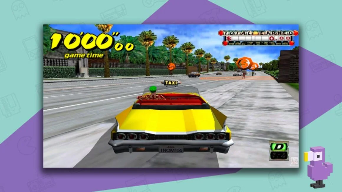 Crazy Taxi gameplay case dreamcast