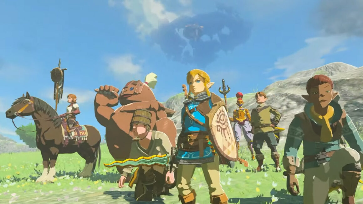 Zelda Linear Storylines are a thing of the past - a crowd of people in TotK