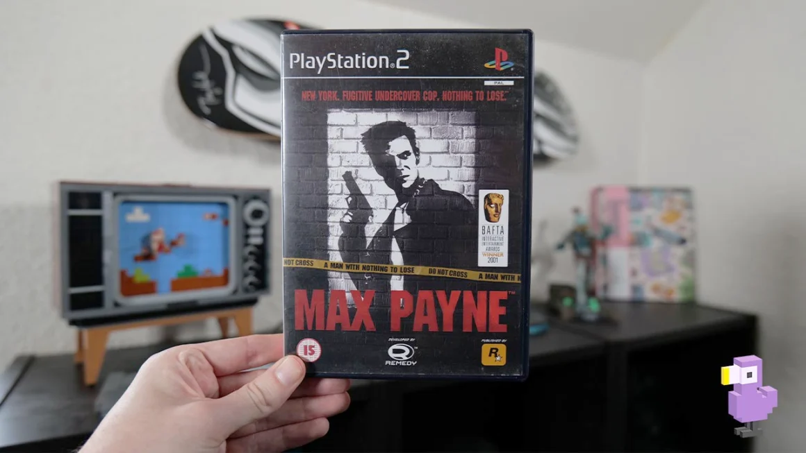 Max Payne game case for the PS2