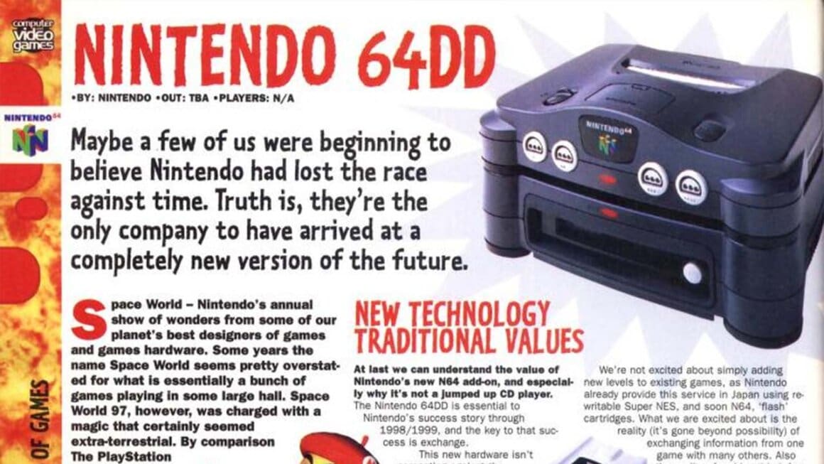 Image from a magazine about the 64DD
