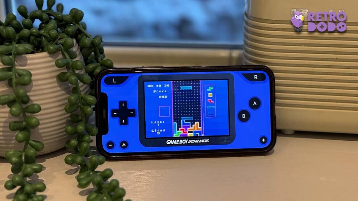 A Tetris look-alike game on the iPhone