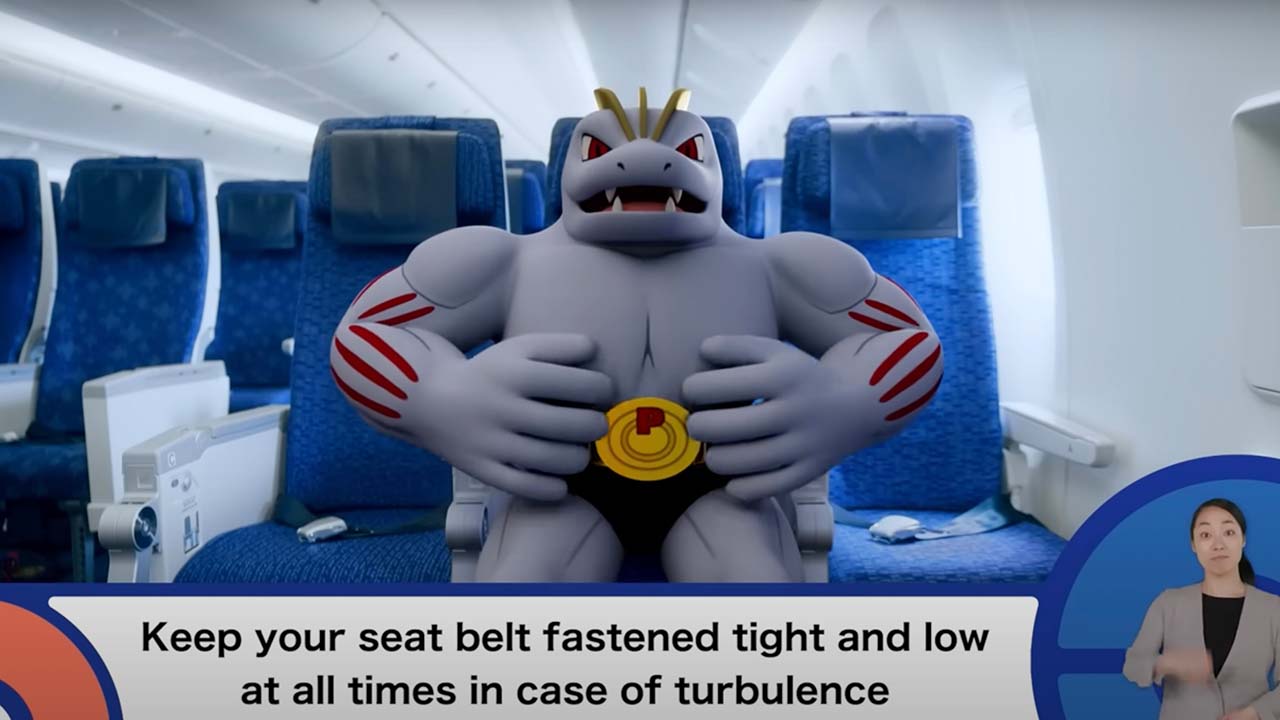 Take off your headphones for this Pokémon Plane safety video