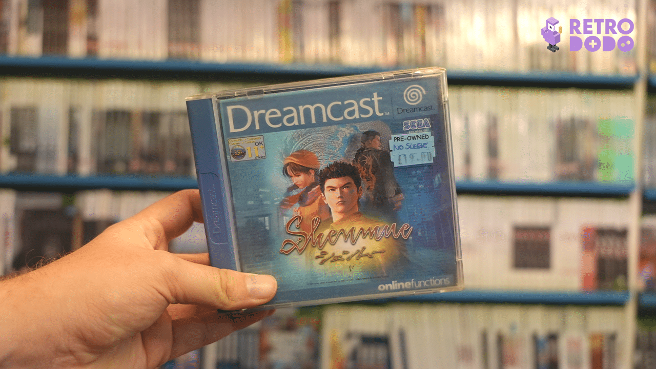 Shenmue game case for the Dreamcast