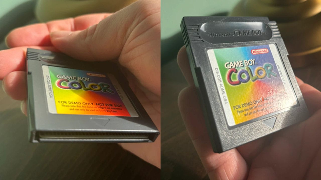 Close up pics of the condition of the Game Boy Color Rare Demo cart