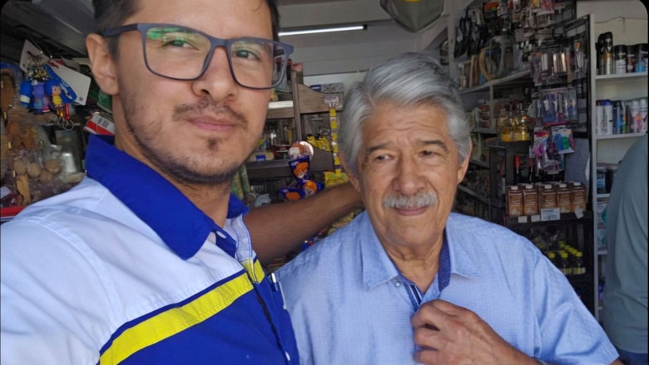 Carlos and his father Mario