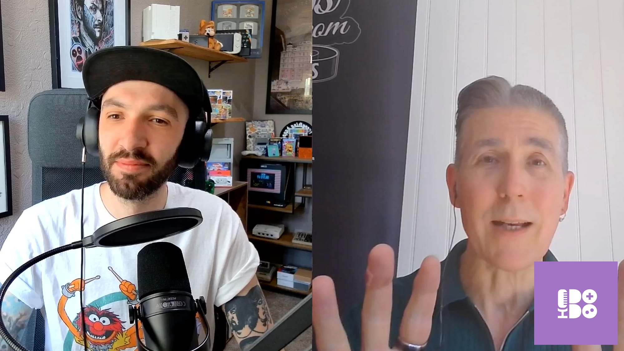 Seb and Simon chatting on the podcast