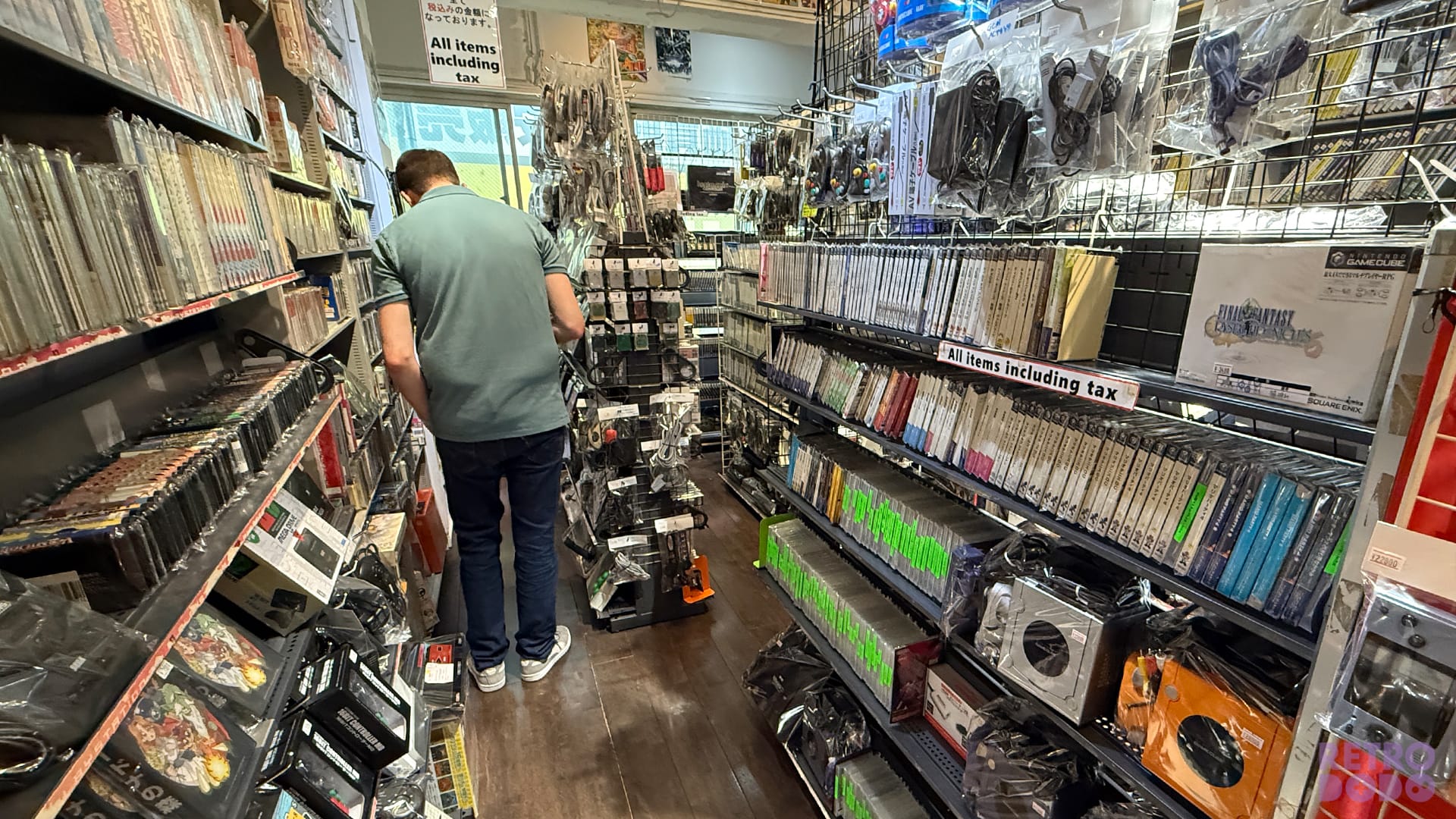inside retro game camp store tokyo