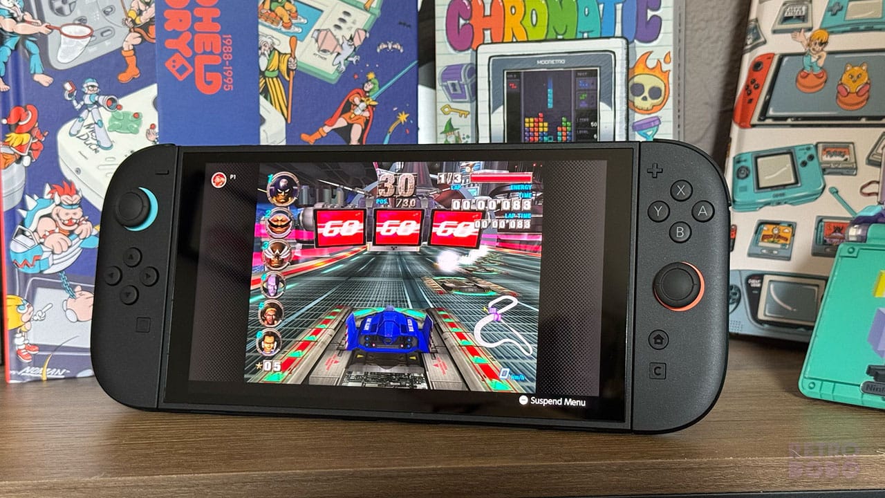 F-Zero GX in handheld mode