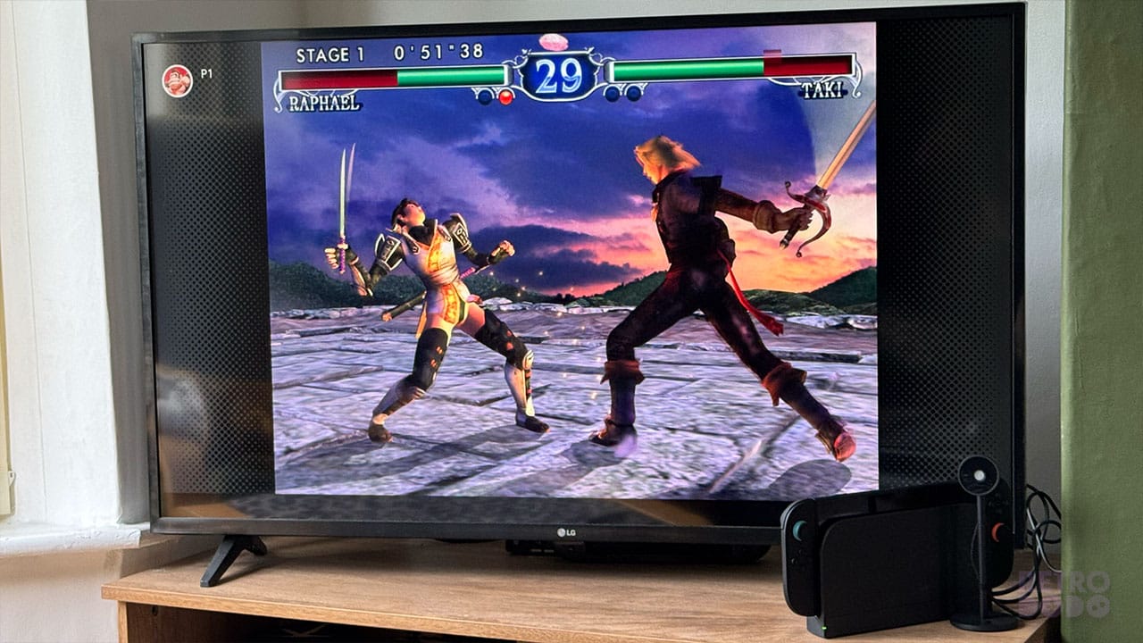 Soul Calibur up on my TV