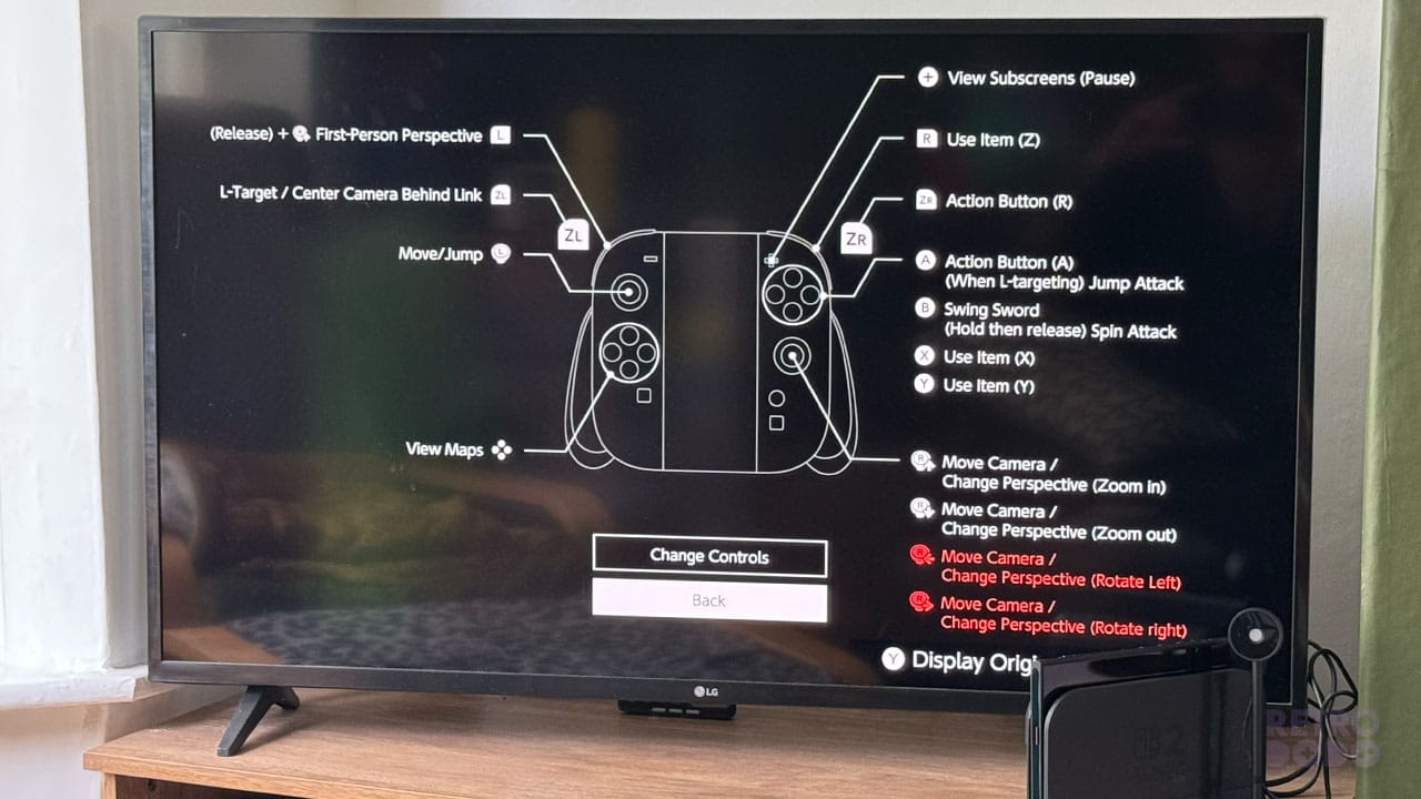 changing controls on the GameCube