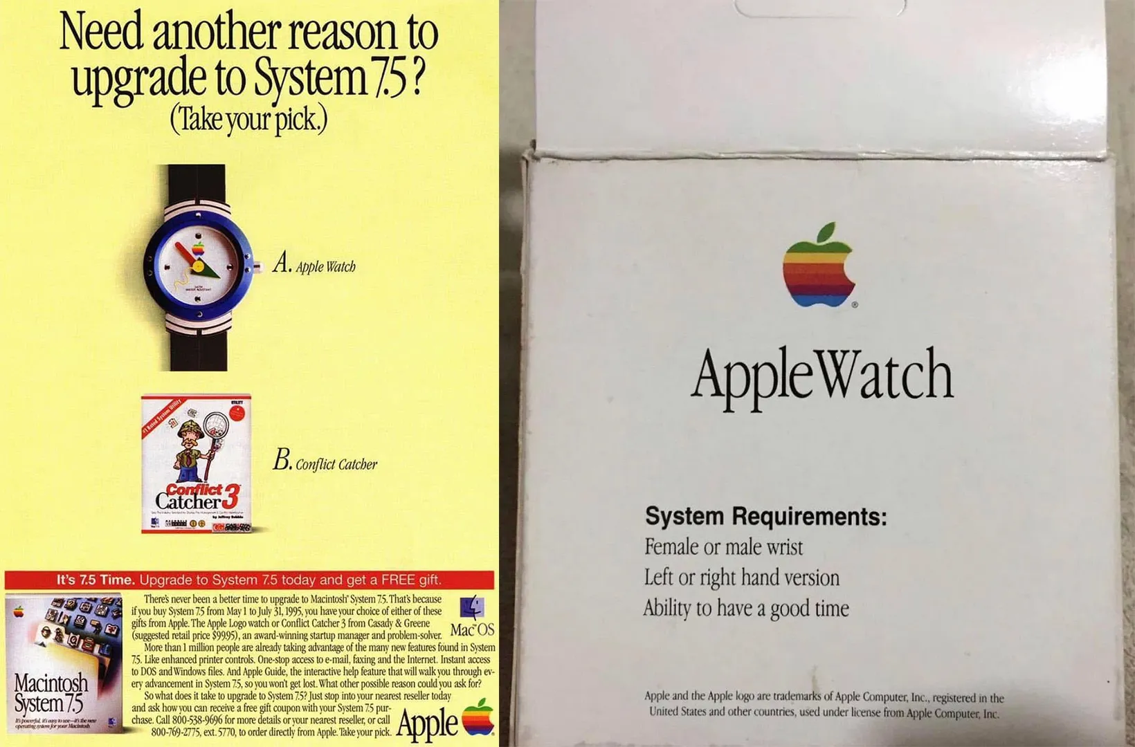 Apple Watch 1995 box
