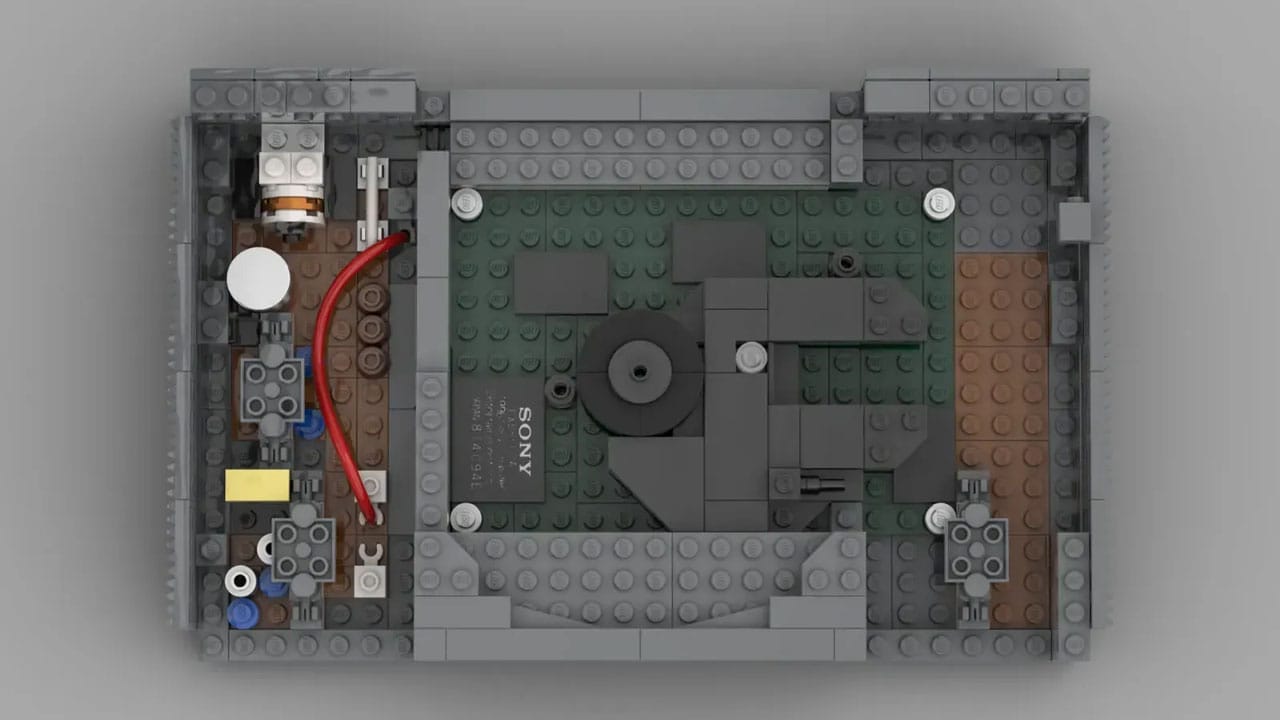Components inside the LEGO PS1