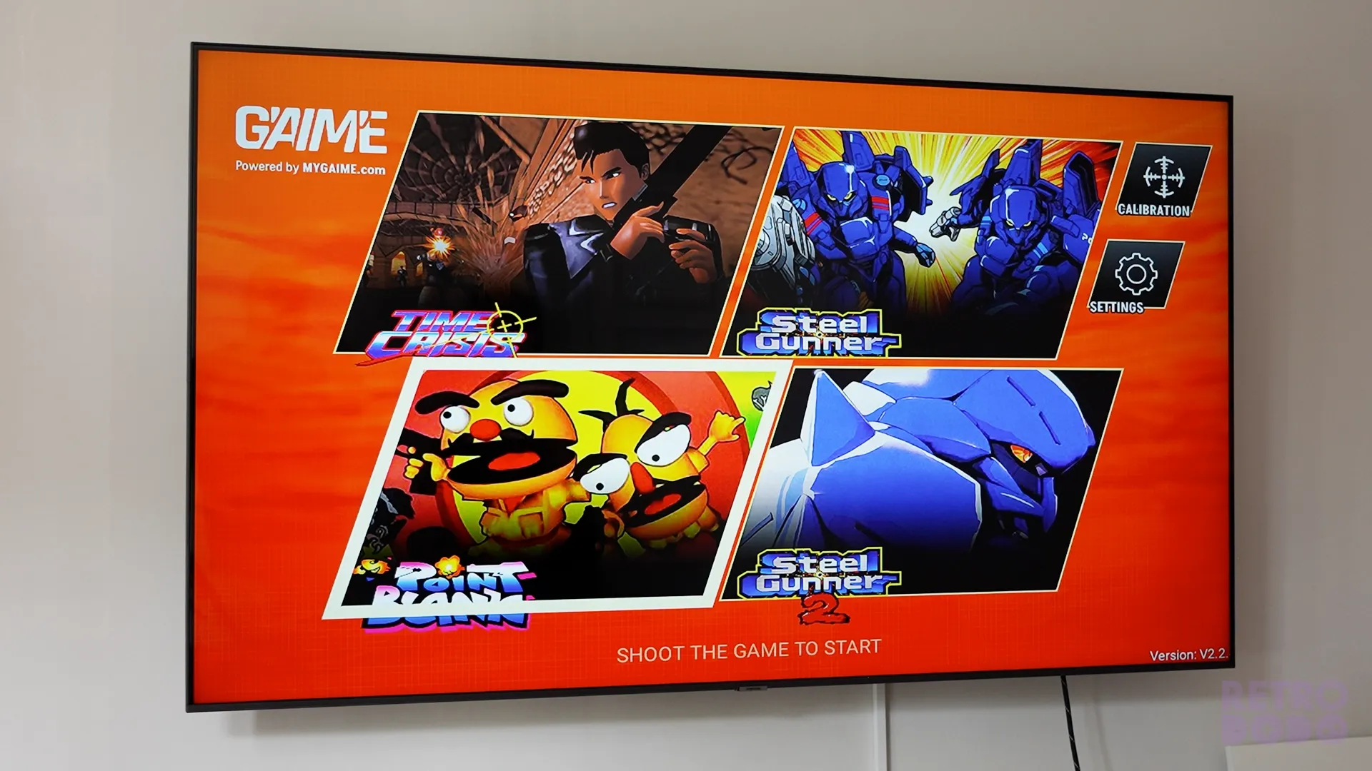 G'AIME' Main Menu