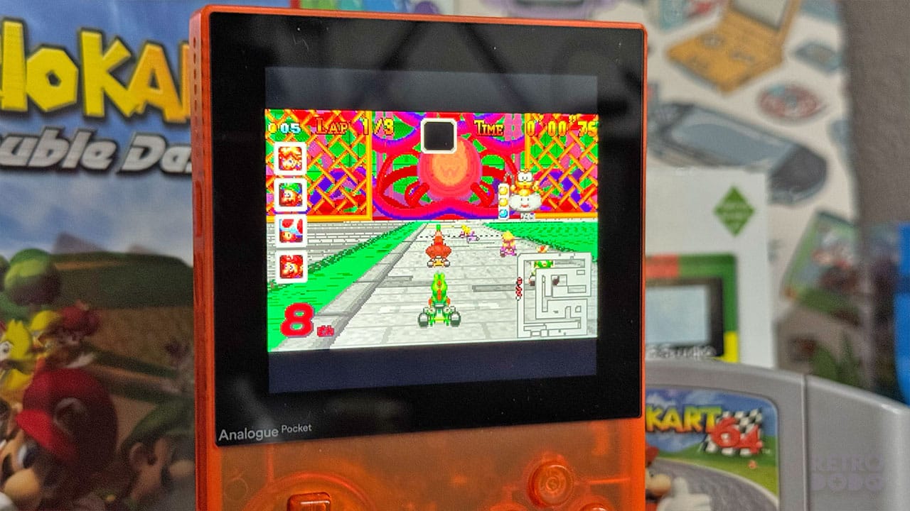 The Acid Bath Level (2) on Mario Kart R Advance