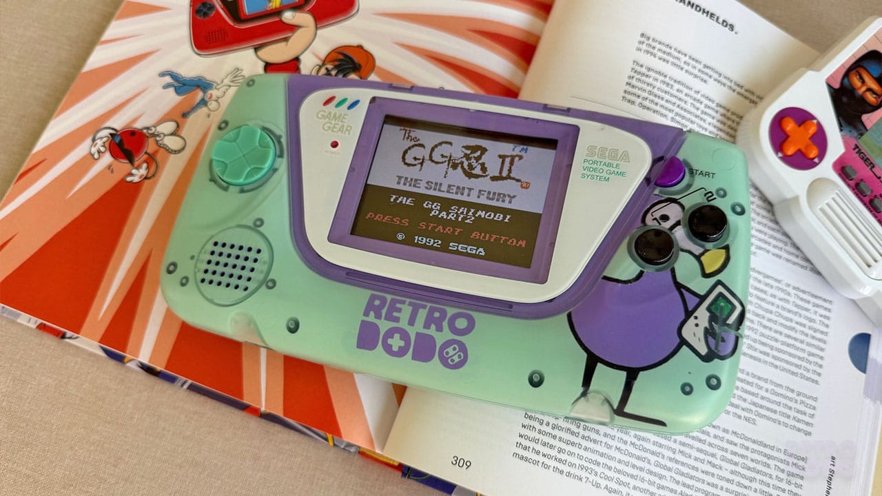 Shinobi on a Retro Dodo-themed Game Gear