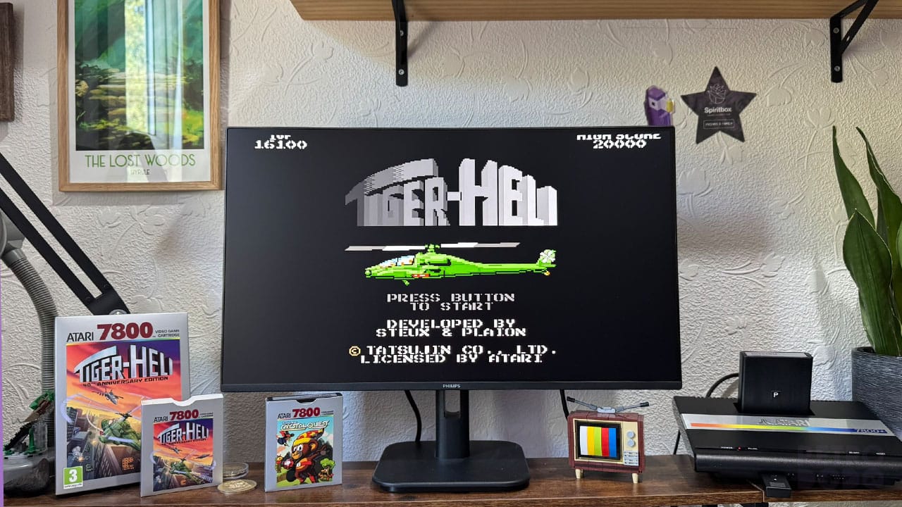 Tiger-Heli on Seb's monitor