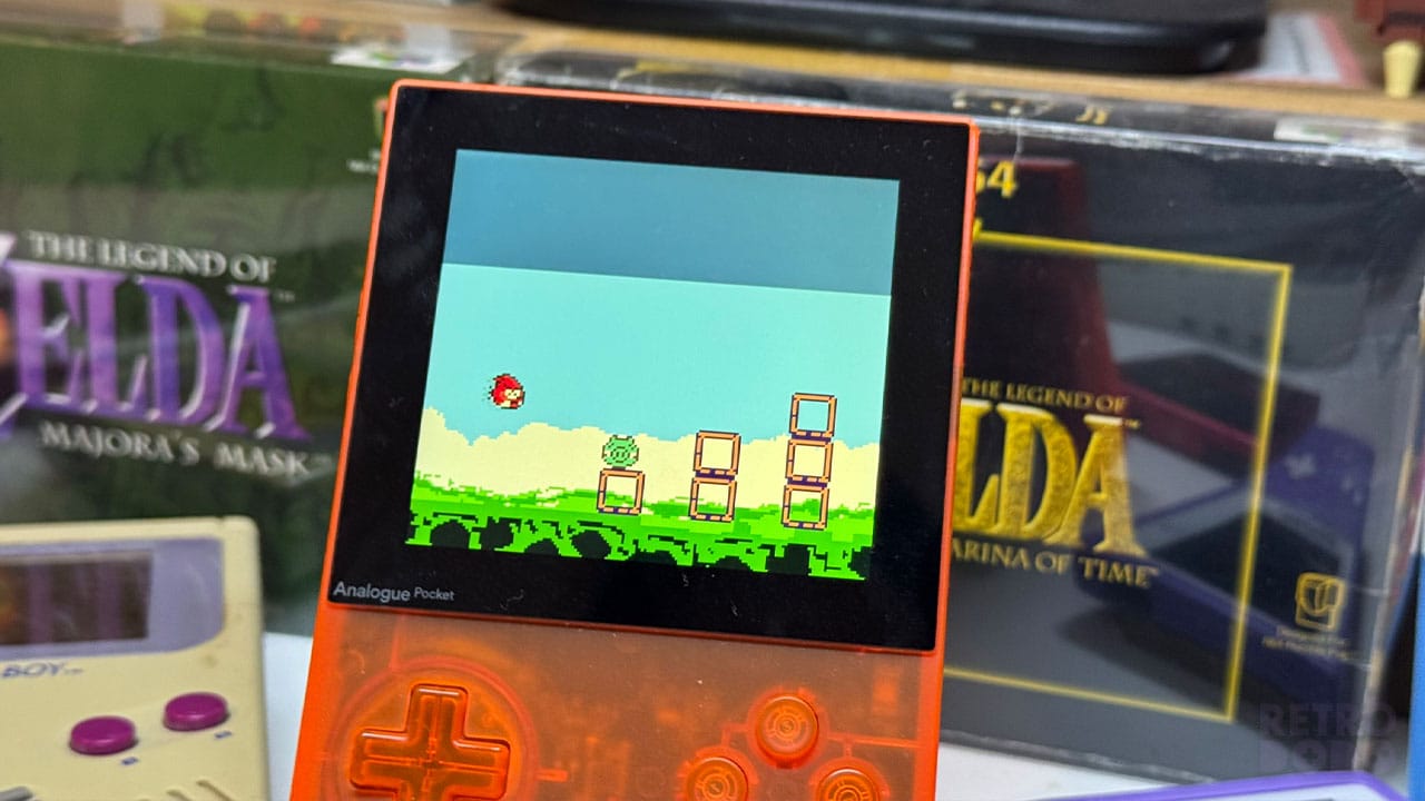 Red firing at a Green Pig on the Angry Birds Demake