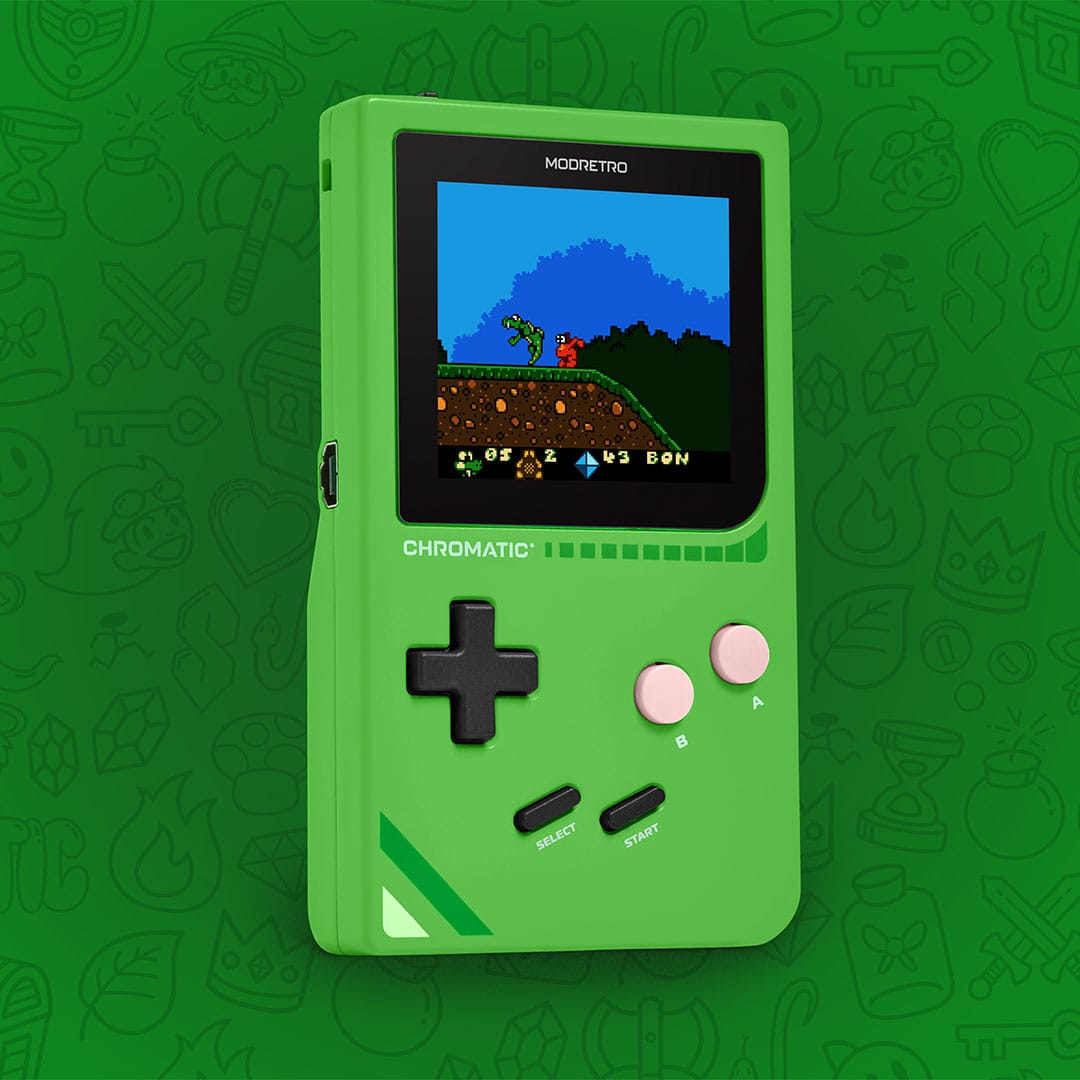 Croc Gameplay on a green Chromatic