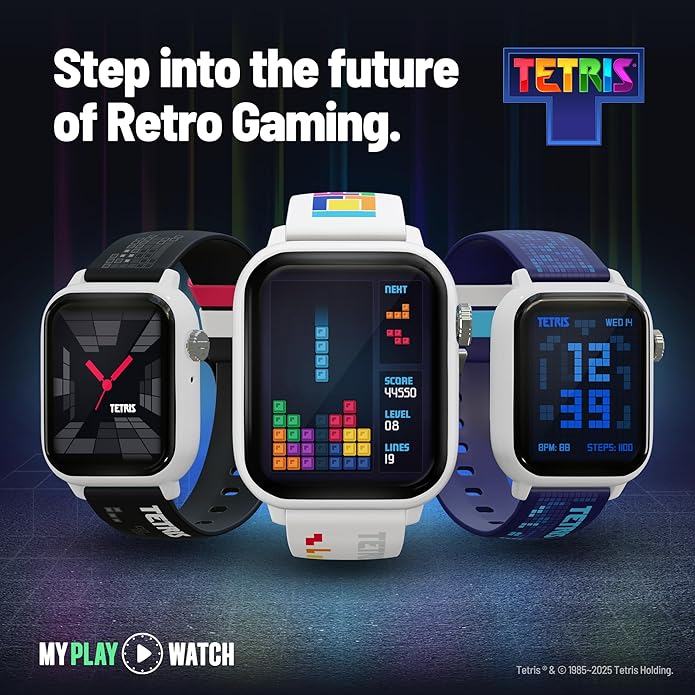 Tetris My Play Watch features