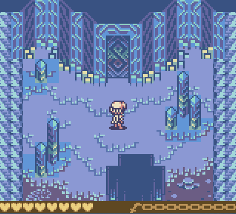 GIF of a female character opening a door in the new Dragonyhm game