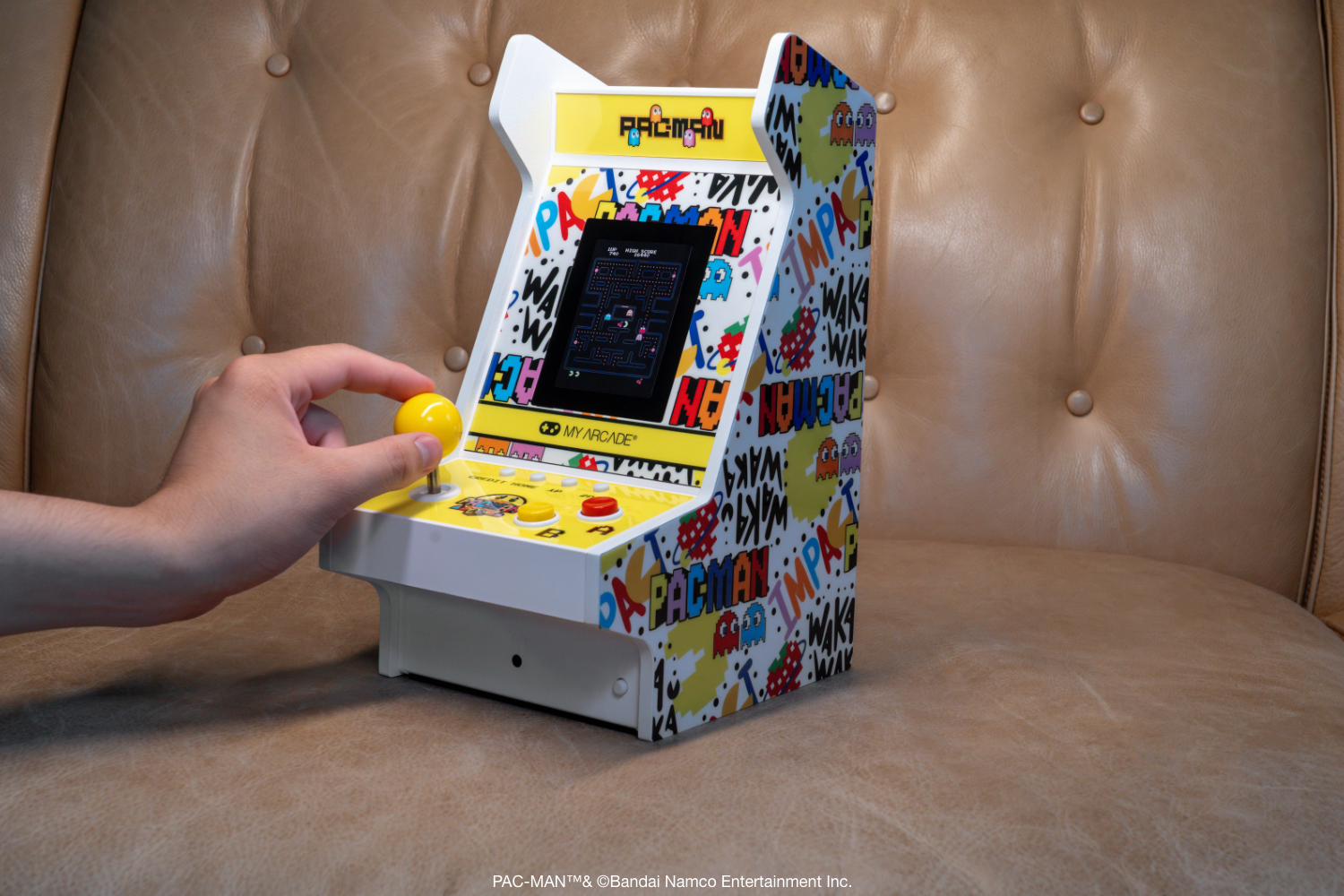 The MyArcade PAC-MAN Mighty Player mini arcade cabinet