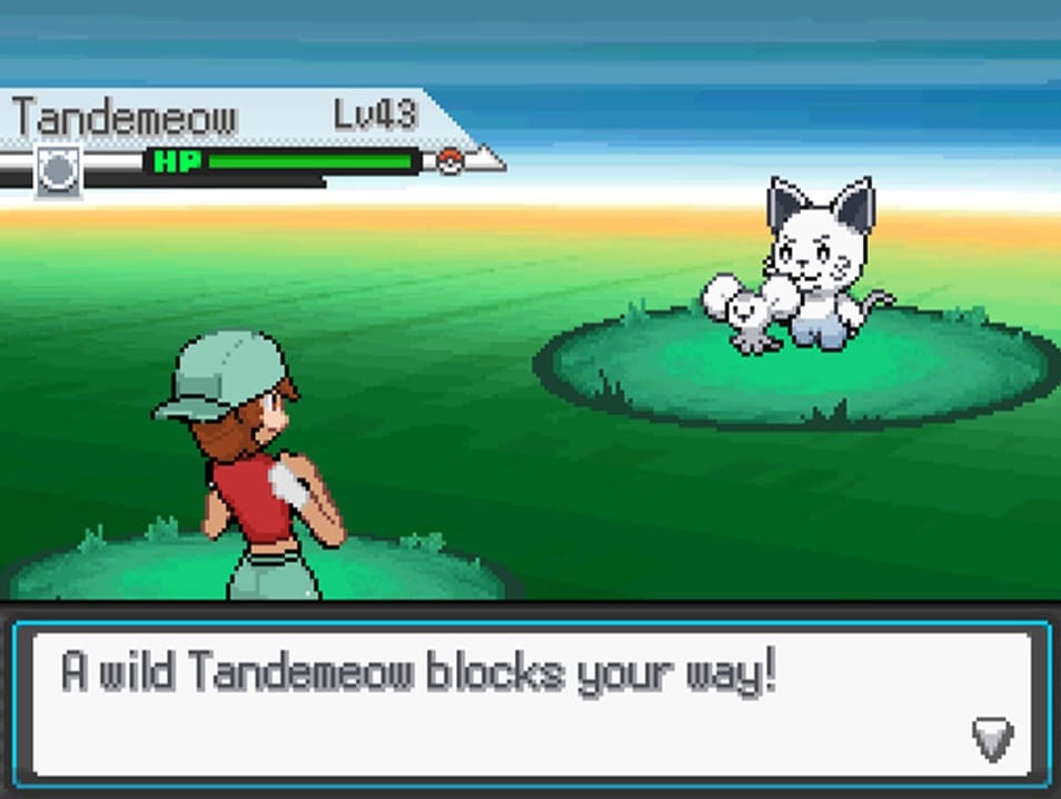 Pokémon Gadir Deluxe gameplay battle with a Tandemaus