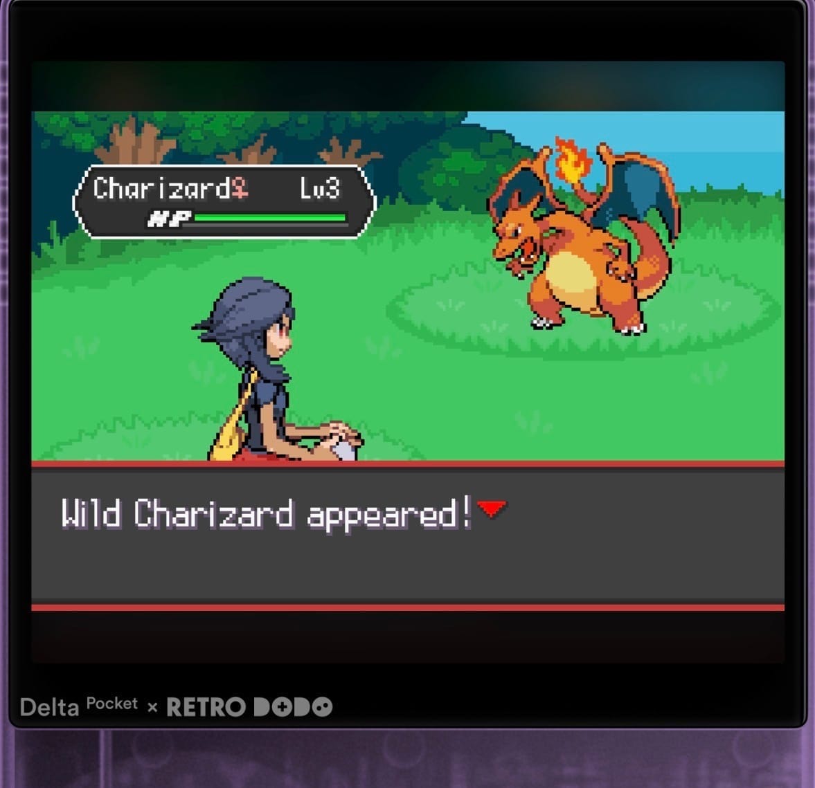 Charizard battling in Pokémon Odyssey
